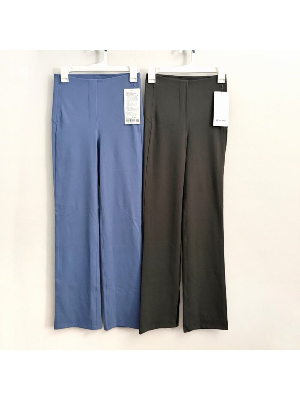 NEW Lululemon Bundle of 2 Smooth Fit Pull-On High Rise Pant Gray Blue Women’s 4